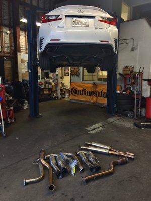 Hon and his mechanics were very helpful on installing this full exhaust for me.