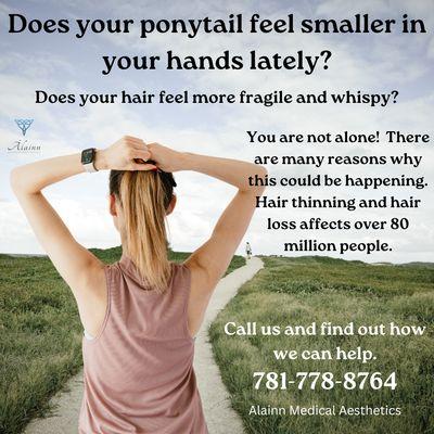 Does your Pony tail feel smaller in your hands lately?