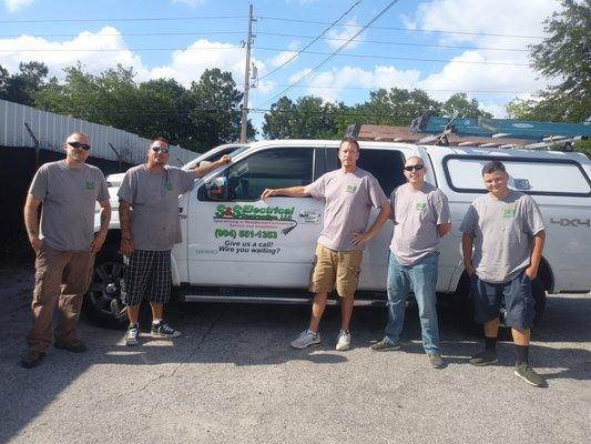 Some of the crew at S & S Electrical Contracting LLC