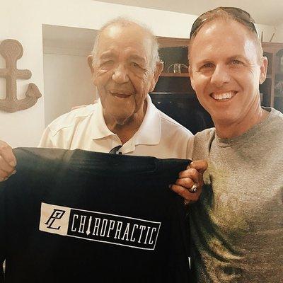 San Diego State Aztec Basketball Hall of Famer  Sef Torres and Dr. Matt Sanicki