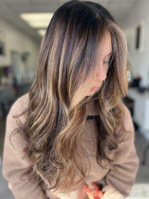 Caramel balayage