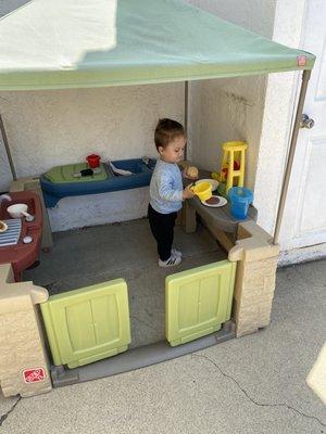 Preparing lunch!