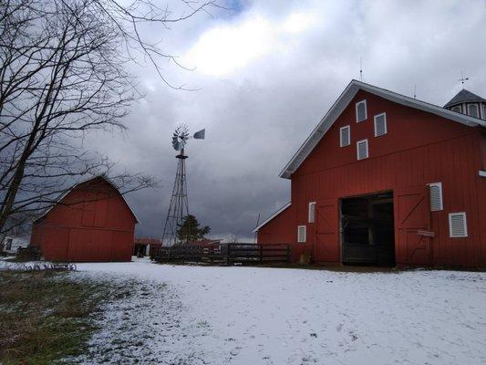 The barn area