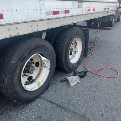 53"trailer bent rim!!