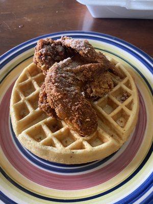 Chicken and waffles