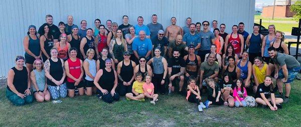 NCCF members came together and did a fundraising WOD for a local war hero.