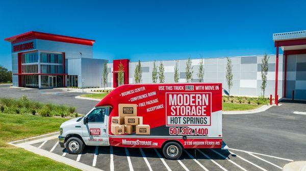 Modern Storage Hot Springs, Self- Storage Facility in Hot Springs Arkansas, Free Moving Box Truck