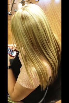 Blonde highlights