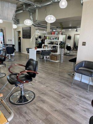 Inside the salon