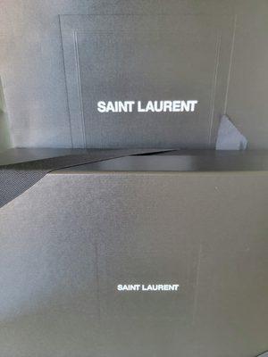 Saint Laurent packaging.