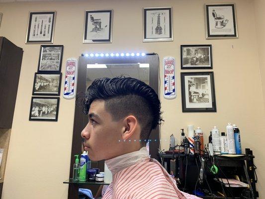 Undercut with a #1 blade