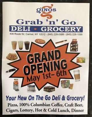 Gino's Grab n Go Grand Opening - Good Luck Gino!