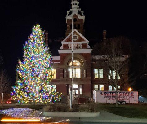 Old Lenawee County Courthouse at Christmas