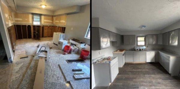 Kitchen Remodel Before and After