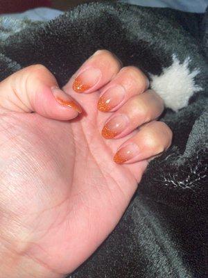 Acrylic ombré almond shape