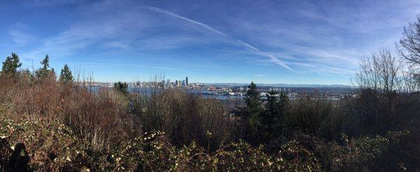 Looking towards downtown - nice seasonal wintertime view of the city!