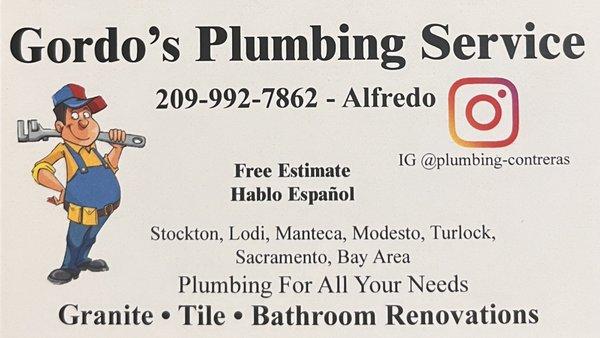 Gordo's Plumbing Service