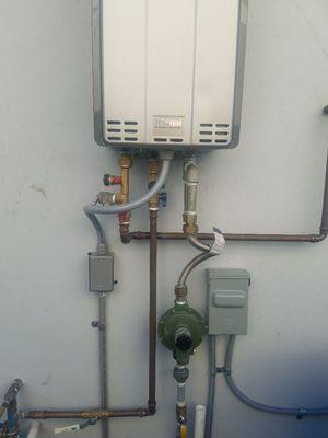 Tankless Gas water.heater installation