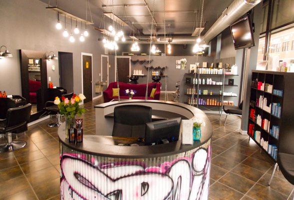 Our urban salon offers a variety of salon and spa services.