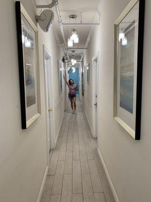 Wife in the hallway