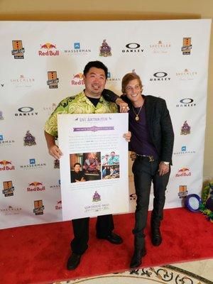 Donated sushi dinner at Sheckler foundation charity