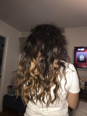 My hair before