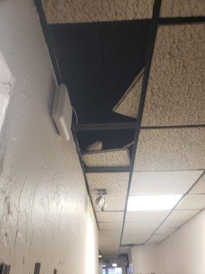 The ceiling has been like this for months.