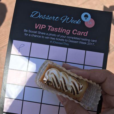 VIP Tasting Card. Vendors signed off before you got your sample.