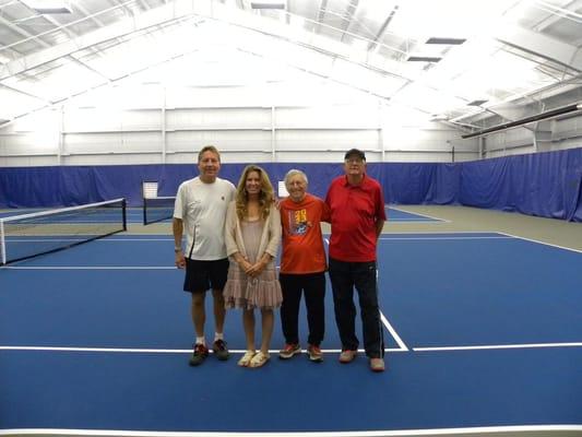 Schroeder Tennis Center showing lighting and design by OGW Energy Resources.