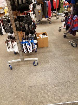 They leave things in the aisle's