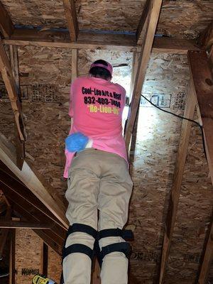 Do you have an attic fan to remove heat?