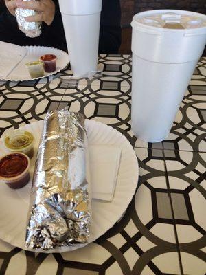 big burrito and giant horchata