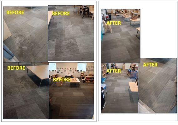 Carpet Cleaning and Disinfecting 
 
 BEFORE & AFTER COMPLETION PHOTOS