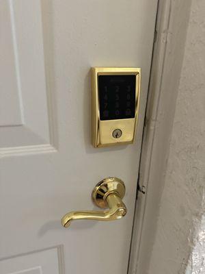 New Electronic / Digital lock picked from our catalog by the customer. Nothing but the best, Expert Locksmith.