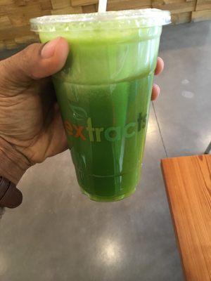 Lean & Green. ( spinach, kale, parsley, cucumber, green Apple, celery, ginger and lemon) $9.99