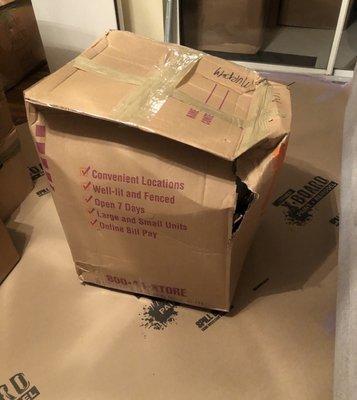 These are boxes marked fragile!