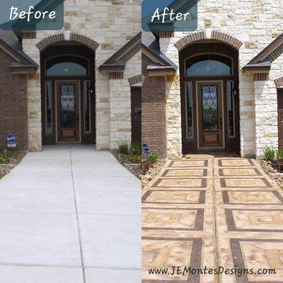 Decorative Concrete Walkway