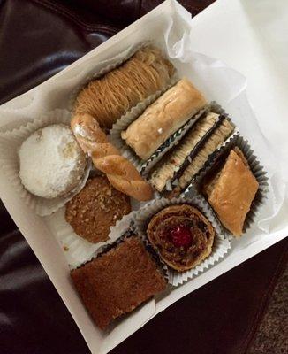 Variety box from the indoor pastry counter