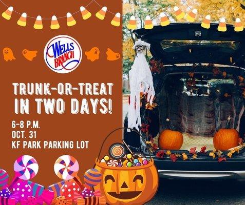 "Trunk-or-Treat" event on 10/31/2023