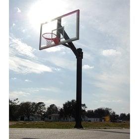 The Hercules Platinum premium set height outdoor basketball goal hoop system