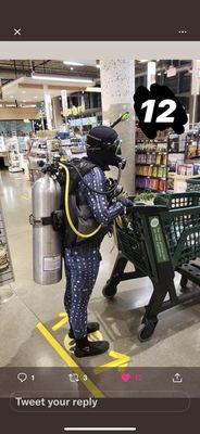 Me Shopping During Peak of Pandemic practicing Safe-distancing