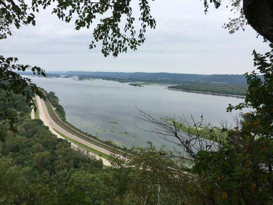 Hwy 61 along the river.