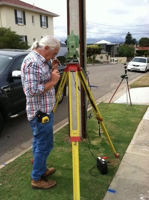 My Australian surveying buddy Richard Abbot. He uses the same survey instruments that I use. Good friend!