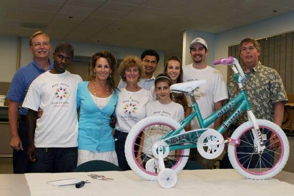 Cisco build a bike fro adopt a family fro Christmas