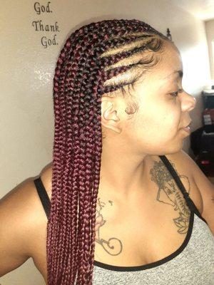 Feed in braids