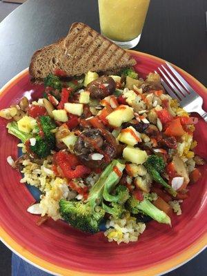 Stir fry with added portobello mushrooms. VERY good!