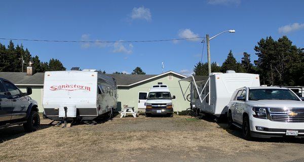 Crowded RV parking.