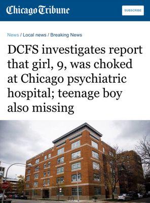 Chicago Lakeshore: "DCFS investigates report girl choked; teenage boy also missing"