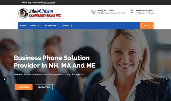 Intelechoice Communication, NH - Website Re-Design/ Development