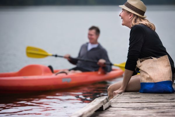 Kayaking on Lake Frederick